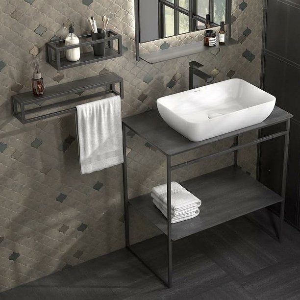 Полка KERAMA MARAZZI Plaza Next 55 черная матовая