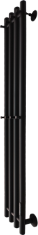 Полотенцесушитель электрический Маргроид Inaro 120х18 R, с крючками, черный матовый