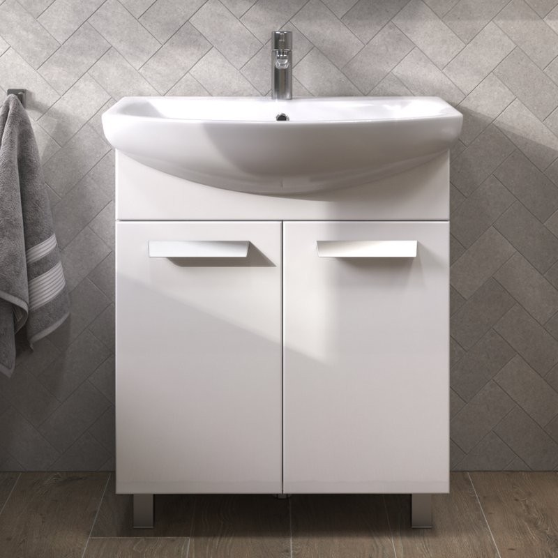Мебель для ванной комнаты Vigo Hoska 70 2 дверцы, белая
