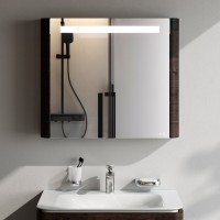 Зеркало-шкаф AM.PM Sensation 80 L табачный дуб