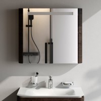 Зеркало-шкаф AM.PM Sensation 80 L табачный дуб