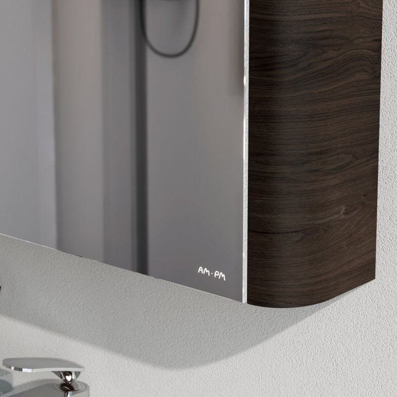 Зеркало-шкаф AM.PM Sensation 80 L табачный дуб
