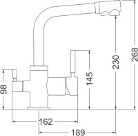 Смеситель для кухни Emar Quartz 3003N барит