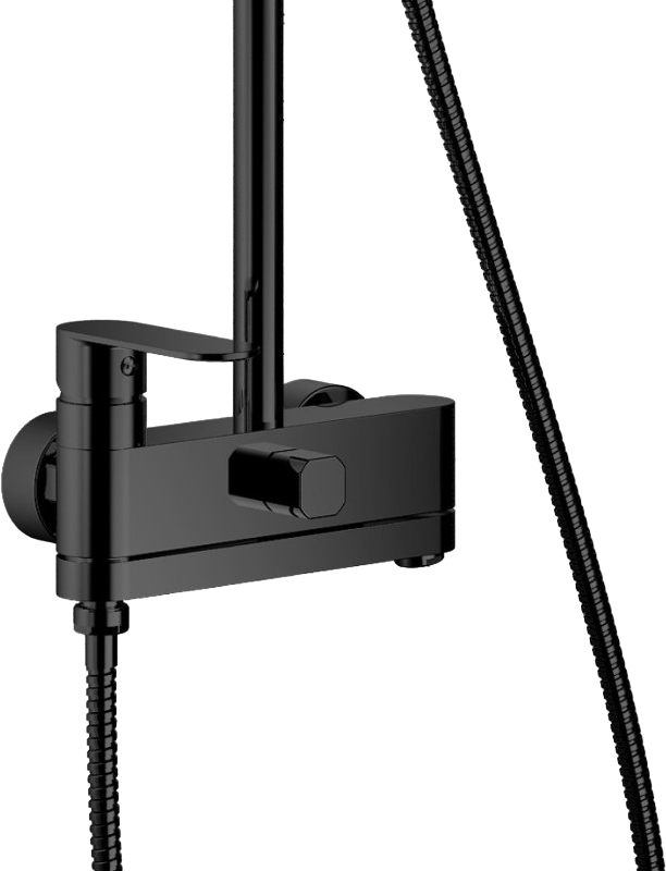 Душевая стойка Haiba HB24590-7 черная матовая