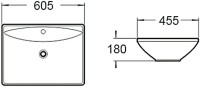 Накладная раковина SantiLine SL-1015