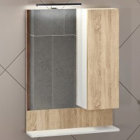 Зеркало Comforty Рига 60 дуб сонома Зеркало Comforty Рига 60 дуб сонома