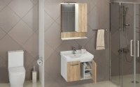 Зеркало Comforty Рига 60 дуб сонома