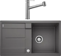 Комплект Мойка Blanco Metra 5S 518871 темная скала + Смеситель Ambis-S 523119 Комплект Мойка Blanco Metra 5S 518871 темная скала + Смеситель Ambis-S 523119