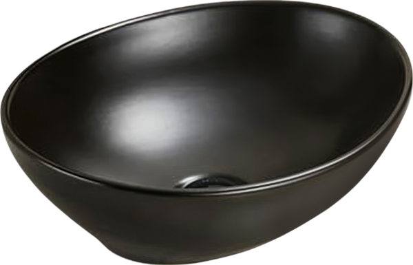 Накладная раковина SantiLine SL-1016MB черный матовый