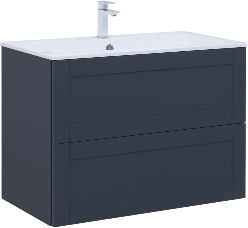 Тумба под раковину без столешницы Aquanet Терра 90 подвесная, маренго