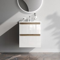 Тумба с раковиной AM.PM X-Joy 55, подвесная, белый глянец