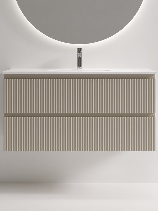 Тумба с раковиной Sancos Snob R 100 Beige Soft, раковина CN7027