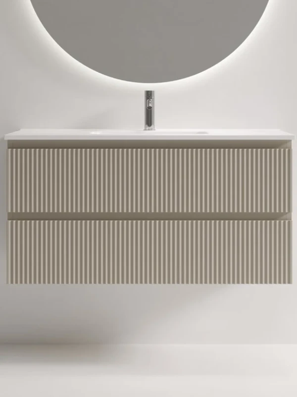 Тумба с раковиной Sancos Snob R 100 Beige Soft, раковина CN7027