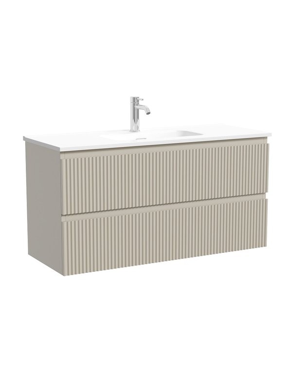 Тумба с раковиной Sancos Snob R 100 Beige Soft, раковина CN7027