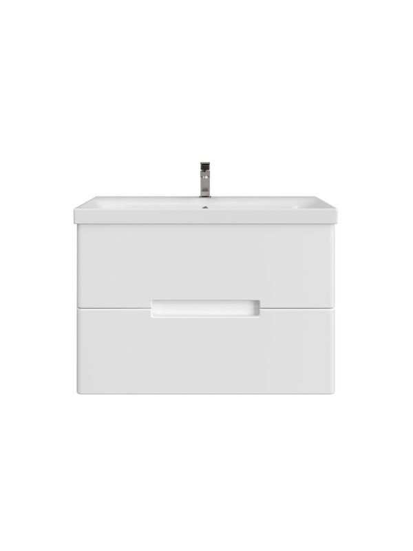 Тумба с раковиной SanStar Ориана 80 подвесная, раковина Cersanit Moduo 80