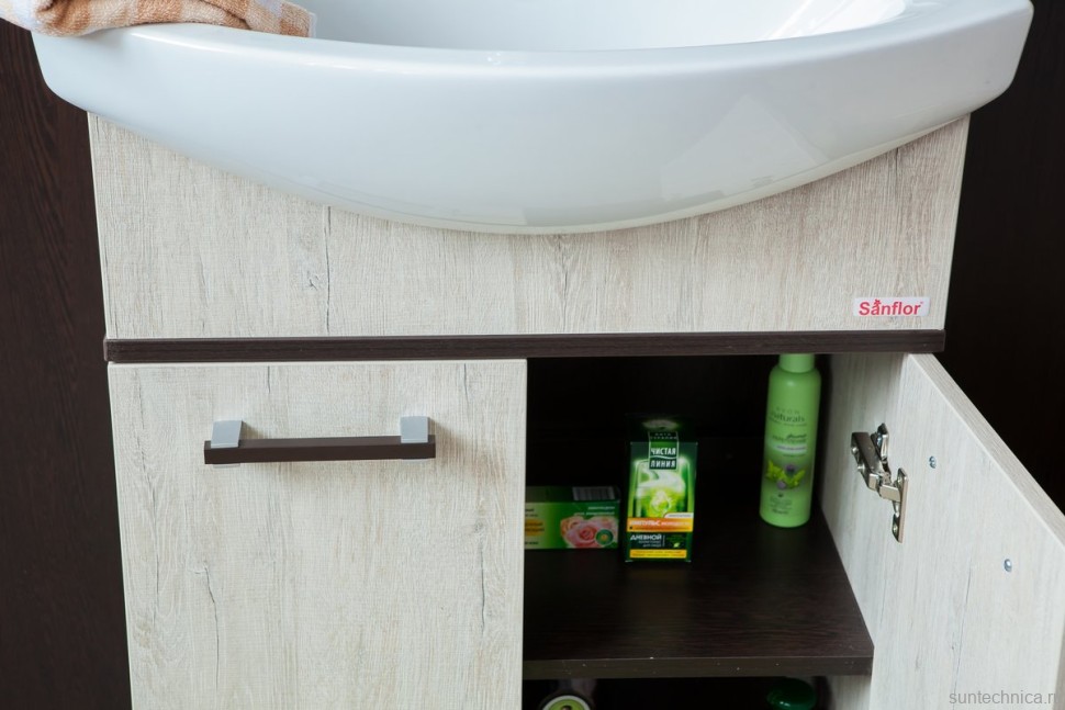 Тумба с раковиной Sanflor Толедо 60, венге, орегон