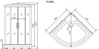 Душевая кабина Timo Standart T-1101 P