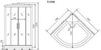 Душевая кабина Timo Standart T-1101 P Душевая кабина Timo Standart T-1101 P