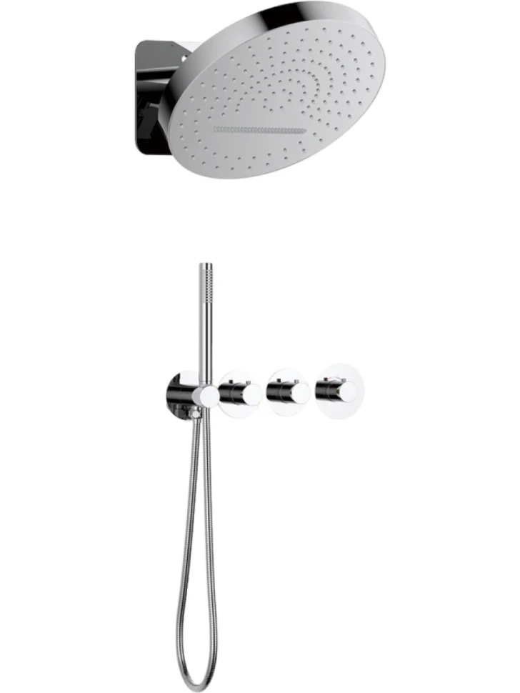 Душевой комплект Timo Saona SX-2329/00SM С ВНУТРЕННЕЙ ЧАСТЬЮ, с термостатом, хром