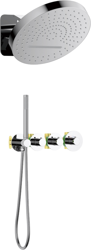Душевой комплект Timo Saona SX-2329/00SM С ВНУТРЕННЕЙ ЧАСТЬЮ, с термостатом, хром