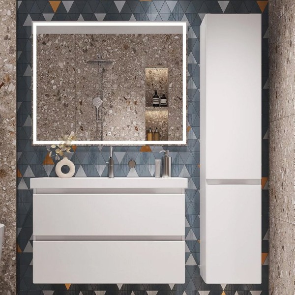 Мебель для ванной комнаты SanStar Riana 90 подвесная, белая