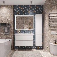 Мебель для ванной комнаты SanStar Riana 90 подвесная, белая