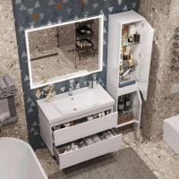 Мебель для ванной комнаты SanStar Riana 90 подвесная, белая