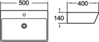 Накладная раковина Comforty 9055RA-50