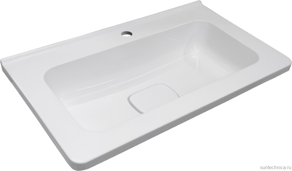 Тумба с раковиной Style Line Бергамо Мини 60 Люкс Plus напольная, антискрейтч серая