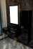 Мебель для ванной Armadi Art Lucido 100 глянцевая черная, раковина 852-100-B, ножки золото