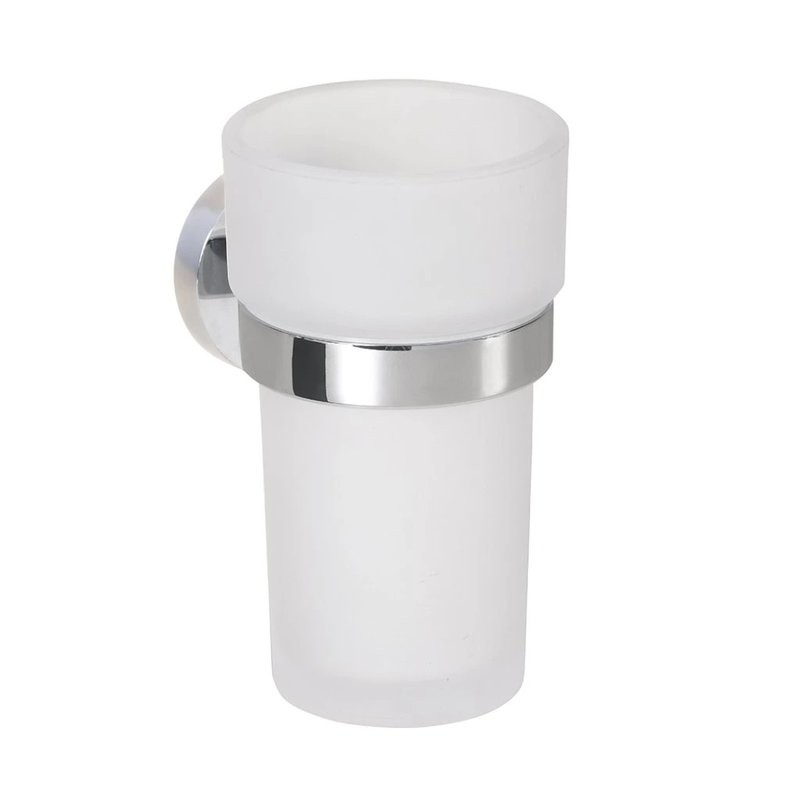 Стакан для ванной Bemeta Obla 165110012 настенный, хром, стеклянный