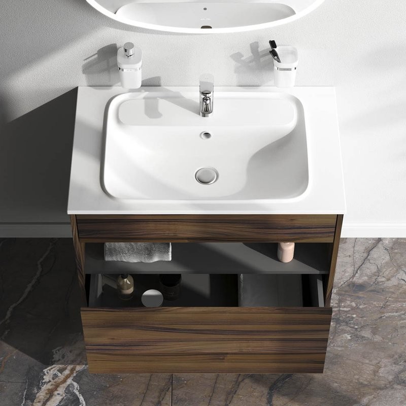 Тумба с раковиной AM.PM Func 80 дуб крафт