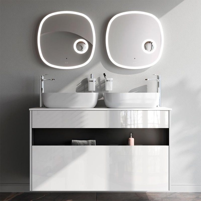 Мебель для ванной комнаты AM.PM Func 120 белый глянец, со столешницей, раковина M8FWCC10510WG