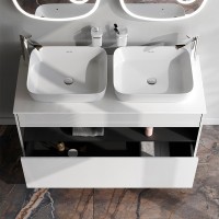 Мебель для ванной комнаты AM.PM Func 120 белый глянец, со столешницей, раковина M8FWCC10510WG