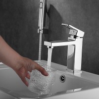 Смеситель для раковины Shevanik S8271 с гигиеническим душем, хром