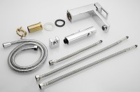 Смеситель для раковины Shevanik S8271 с гигиеническим душем, хром