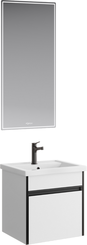 Мебель для ванной комнаты Aqwella Urban 45, подвесная, белая глянцевая