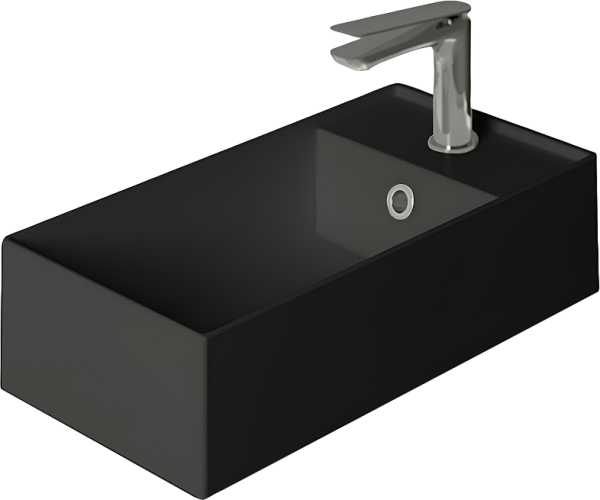 Раковина маленькая в туалет Simas Agile AG50 nero matt*1 черный матовый