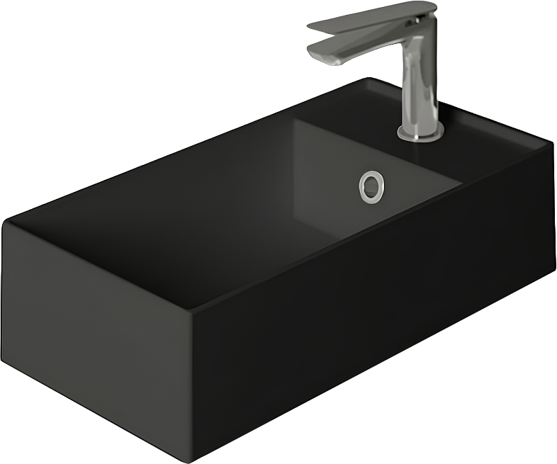 Раковина маленькая в туалет Simas Agile AG50 nero matt*1 черный матовый