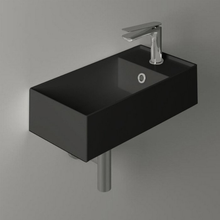 Раковина маленькая в туалет Simas Agile AG50 nero matt*1 черный матовый