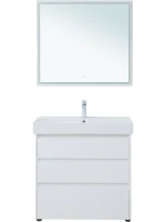 Мебель для ванной комнаты Aquanet Nova Lite 85 напольная, белая, 3 ящика