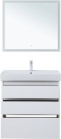Мебель для ванной комнаты Aquanet Nova Lite 85 напольная, белая, 3 ящика