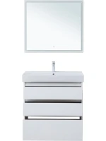 Мебель для ванной комнаты Aquanet Nova Lite 85 напольная, белая, 3 ящика