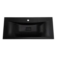 Тумба с раковиной BelBagno Marino 100 подвесная, rovere nature, черная раковина