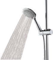 Душевой комплект Смеситель для душа Orange One Life P02-200cr + Стойка S05cr