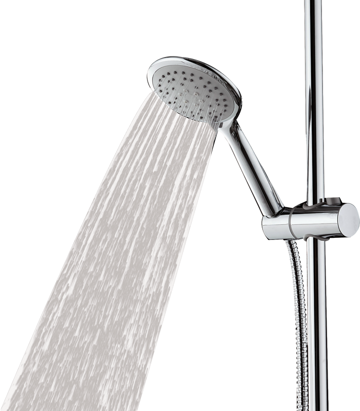 Душевой комплект Смеситель для душа Orange One Life P02-200cr + Стойка S05cr