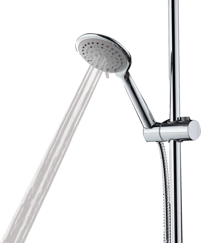 Душевой комплект Смеситель для душа Orange One Life P02-200cr + Стойка S05cr