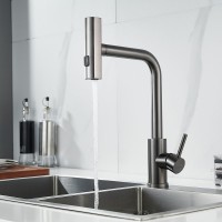 Смеситель для кухни Shevanik S263T оружейная сталь