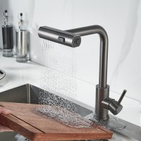 Смеситель для кухни Shevanik S263T оружейная сталь
