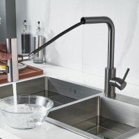 Смеситель для кухни Shevanik S263T оружейная сталь